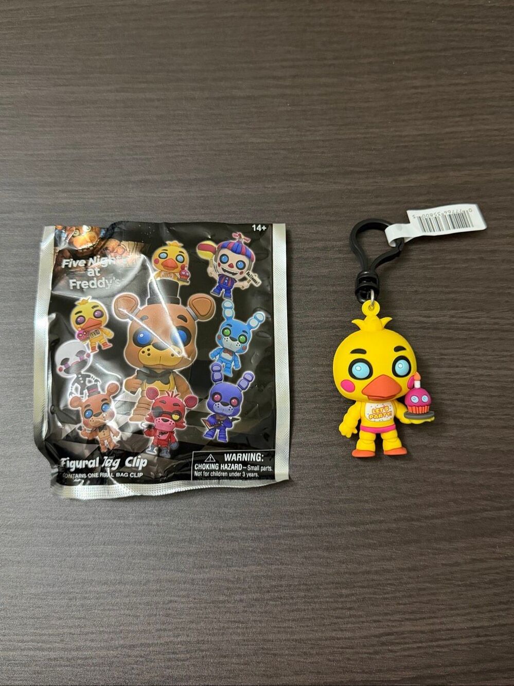 Five Nights at Freddy's Series 1 Figural Bag Clip Keychain - Chica